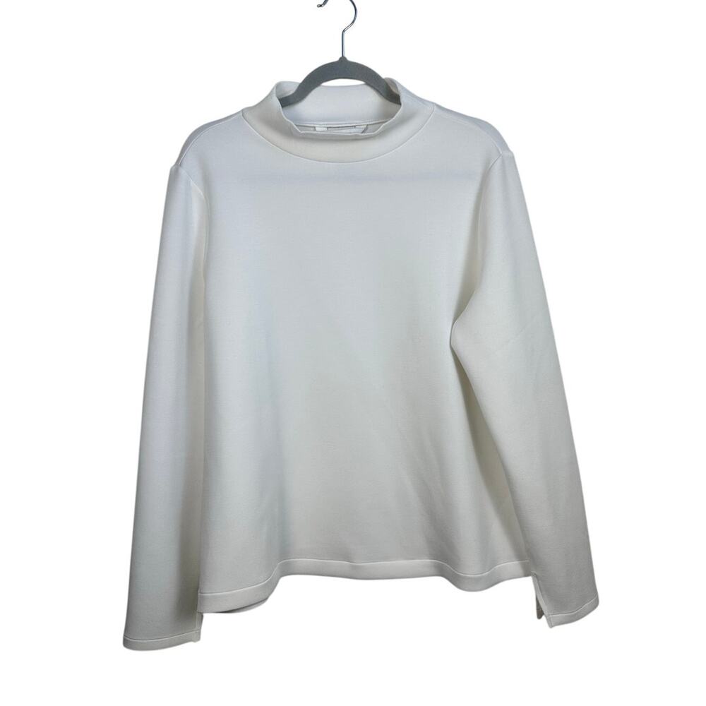 Spanx Mock‎ Neck Air Essentials Top Size XL New Style White EUC